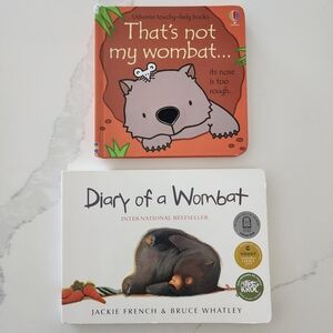 That's Not My Wombat & Diary of a Wombat - Orange, White